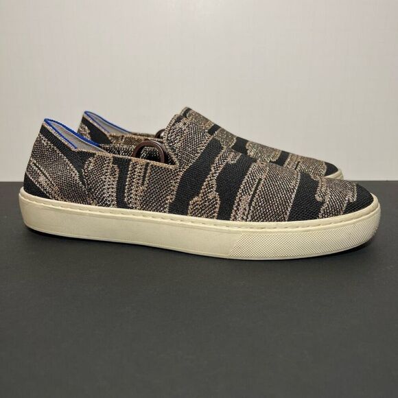 Womens ROTHYS The Original Gold Shimmer Slip On Sneakers / Size 9.5 - Picture 1 of 8